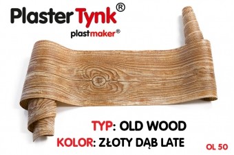 Elastyczna deska elewacyjna PLASTERTYNK Old Wood  "złoty dąb late" OL 50  21x240cm